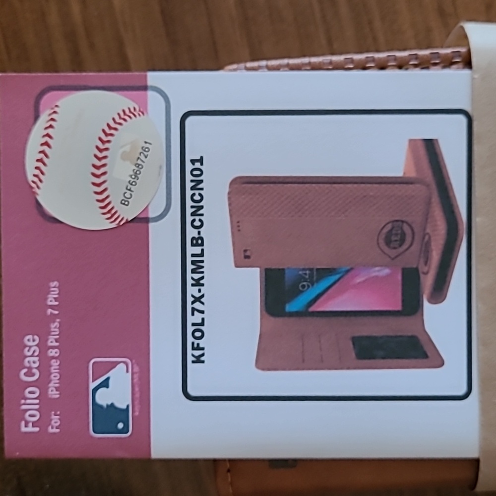 CINCINNATI REDS MLB IPHONE 8 PLUS, 7 PLUS FOLIO CASE